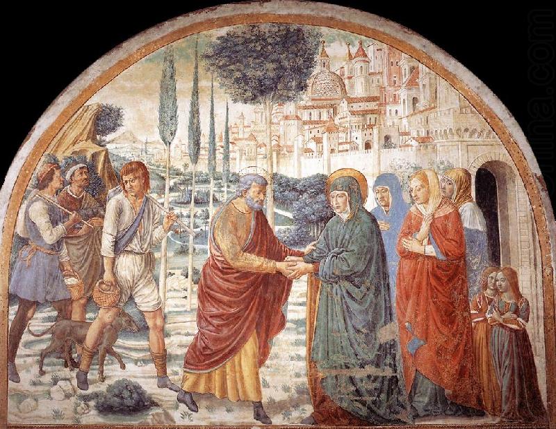 Meeting at the Golden Gate fdh, GOZZOLI, Benozzo